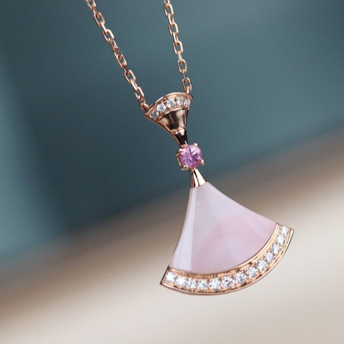 [Mystic]DREAM NECKLACE PINK MOP DIAMOND