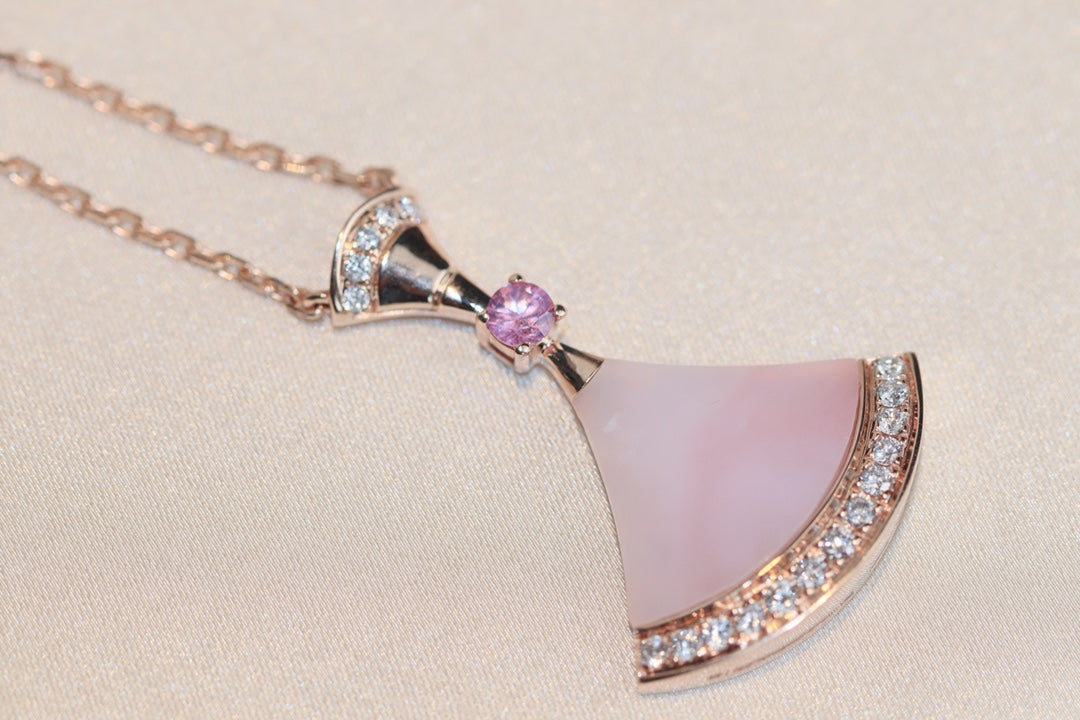 [Mystic]DREAM NECKLACE PINK MOP DIAMOND