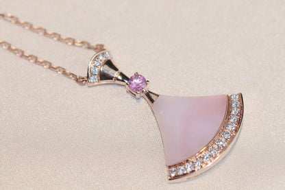 [Mystic]DREAM NECKLACE PINK MOP DIAMOND