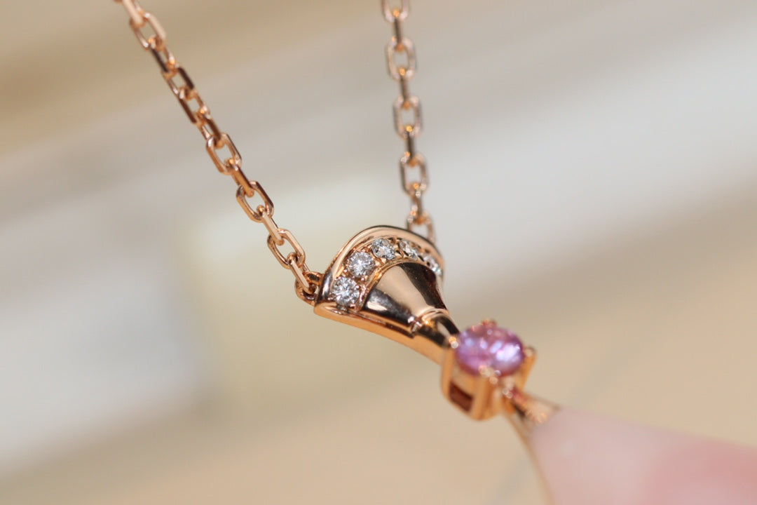 [Mystic]DREAM NECKLACE PINK MOP DIAMOND