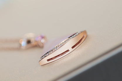 [Mystic]DREAM NECKLACE PINK MOP DIAMOND