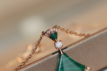 [Mystic]DREAM NECKLACE MALACHITE DIAMOND