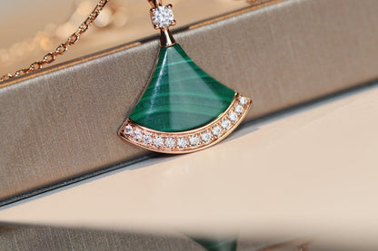 [Mystic]DREAM NECKLACE MALACHITE DIAMOND