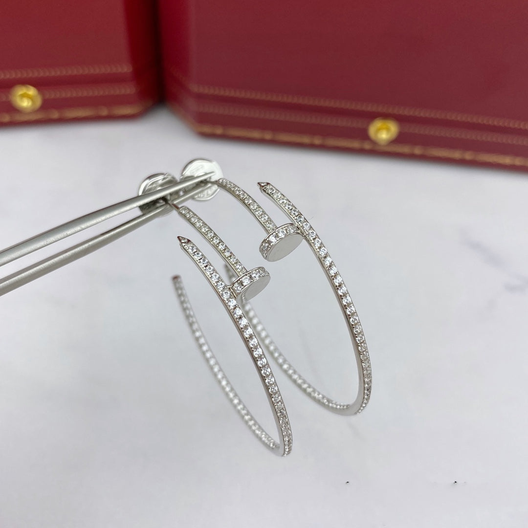 [Mystic]JUSTE EARRINGS FULL DIAMONDS 1.8MM