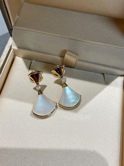 [Mystic]DREAM MOP 1 DIAMOND EARRINGS