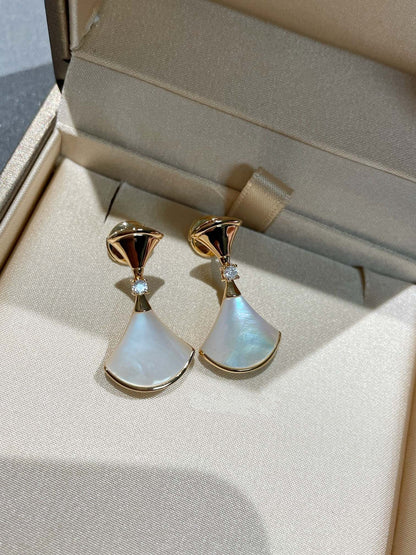[Mystic]DREAM MOP 1 DIAMOND EARRINGS