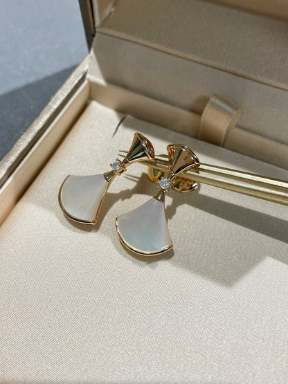 [Mystic]DREAM MOP 1 DIAMOND EARRINGS