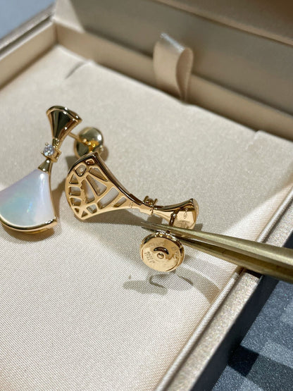 [Mystic]DREAM MOP 1 DIAMOND EARRINGS