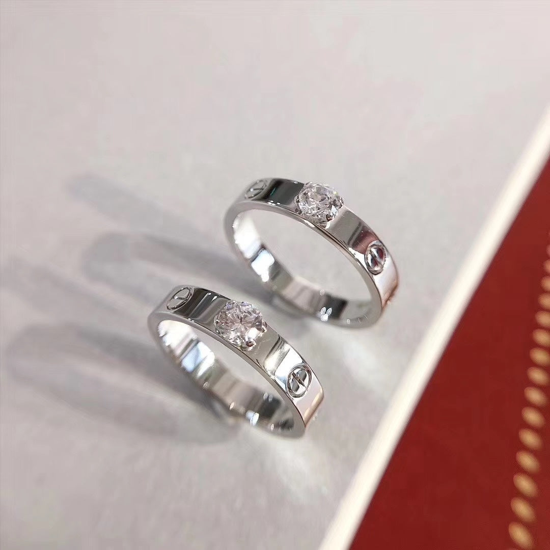 [Mystic]LOVE RING 3.6MM 1 BIG DIAMOND
