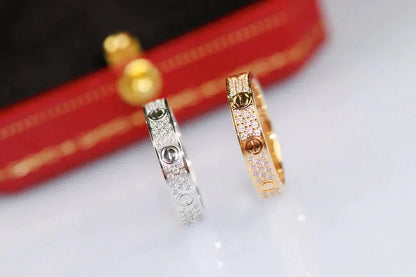 [Mystic]LOVE RING 3.6MM DIAMOND PAVED