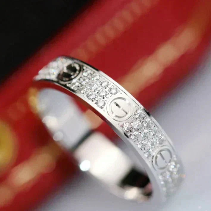 [Mystic]LOVE RING 3.6MM DIAMOND PAVED