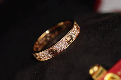 [Mystic]LOVE RING 3.6MM DIAMOND PAVED