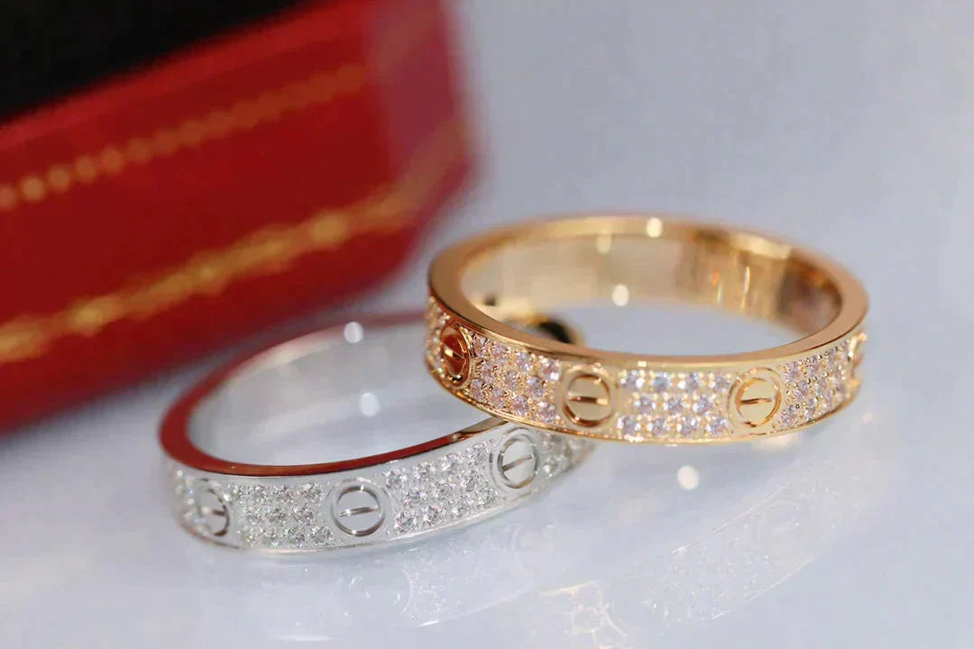 [Mystic]LOVE RING 3.6MM DIAMOND PAVED