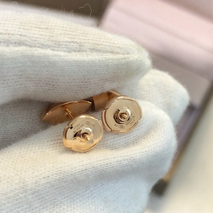 [Mystic]DREAM EARRINGS 3 MOTIFS ONYX MOP PINK GOLD