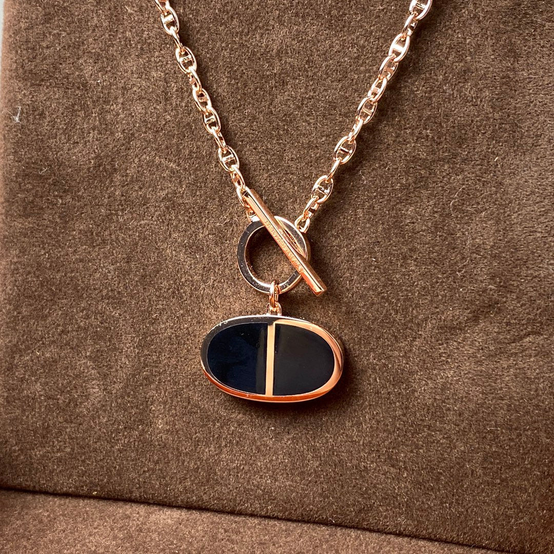 [Mystic]CHAINE VERSO BLACK CERAMIC NECKLACE