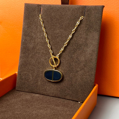 [Mystic]CHAINE VERSO BLACK CERAMIC NECKLACE