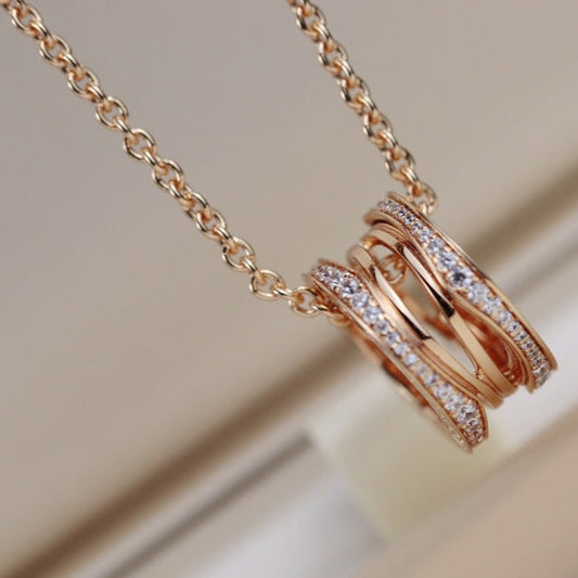 [Mystic]ZERO 1 PINK GOLD NECKLACE