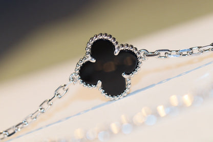 [Mystic]CLOVER 20 MOTIFS ONYX DIAMOND SILVER