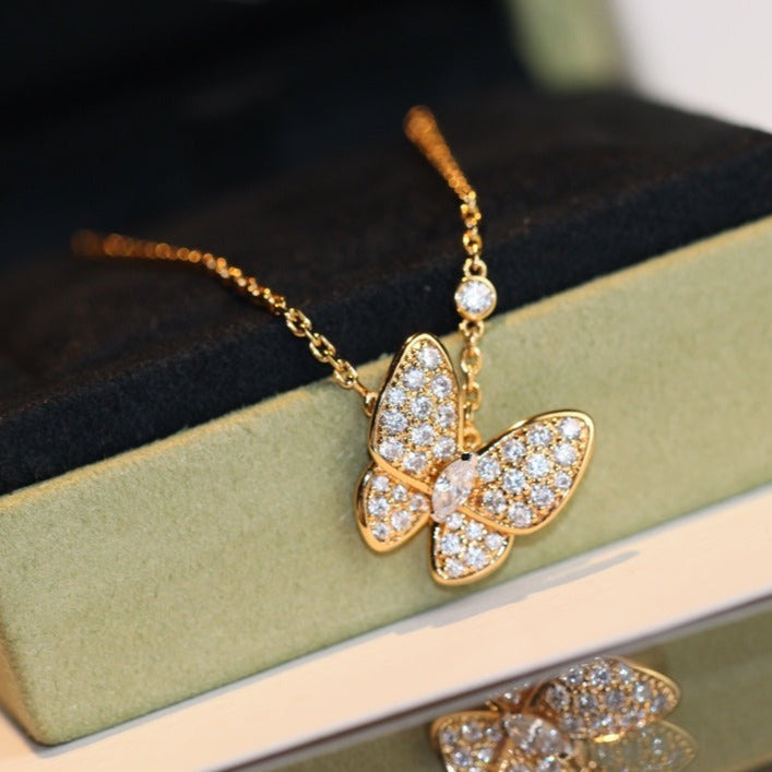 [Mystic]BUTTERFLY DIAMOND NECKLACE