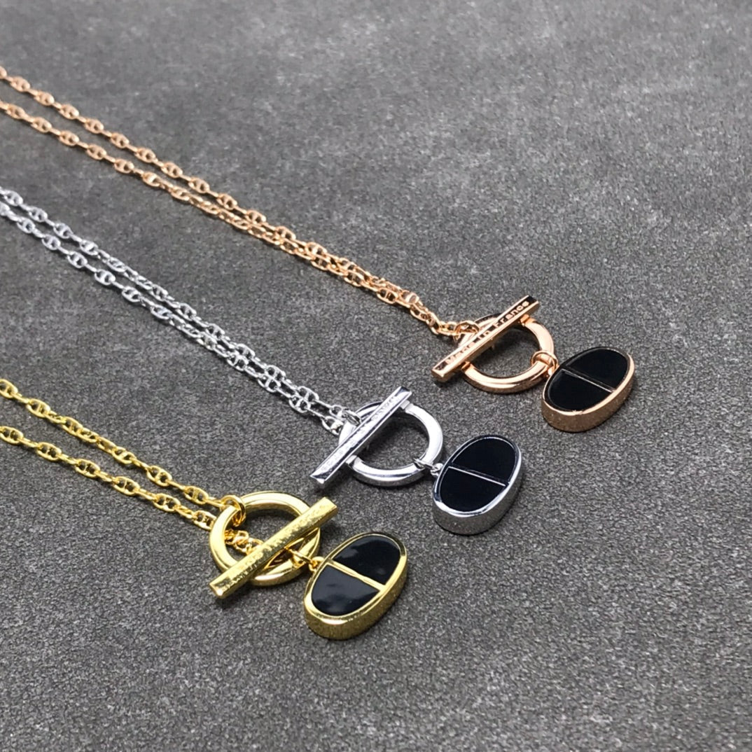 [Mystic]CHAINE VERSO BLACK CERAMIC  NECKLACE