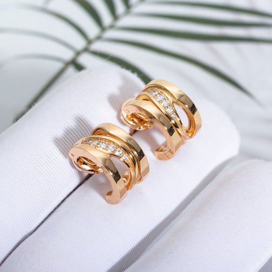 [Mystic]ZERO 1 PINK GOLD DIAMONDS EARRINGS