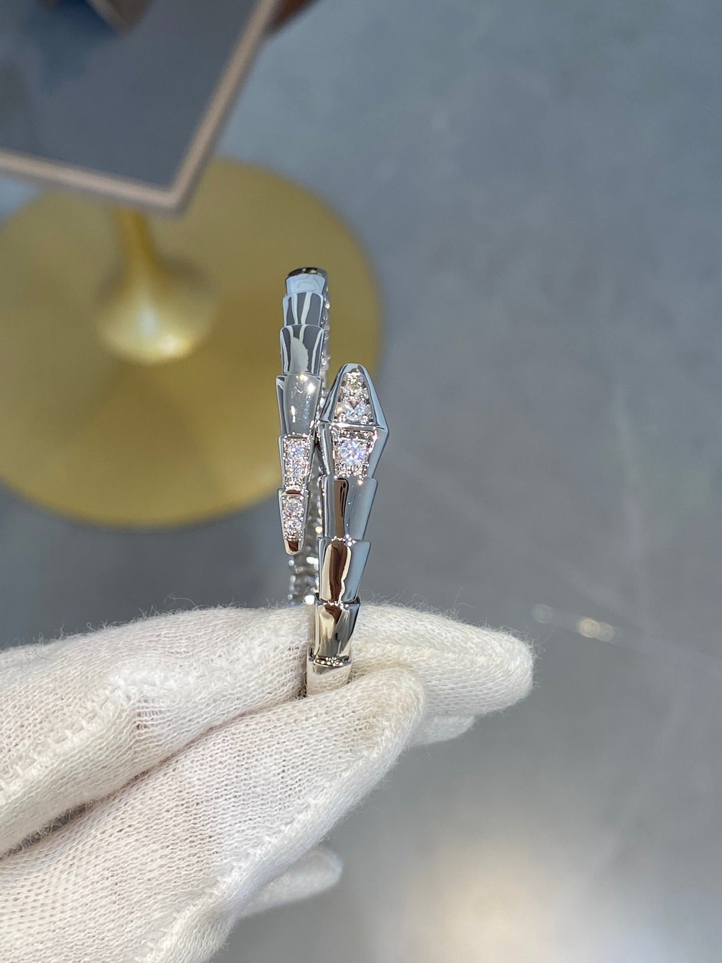 [Mystic]SERPENTI BRACELET DIAMONDS SILVER