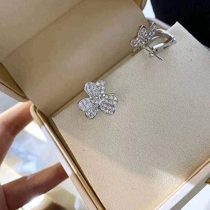 [Mystic]CLOVER COMOS DIAMOND EARRINGS SILVER
