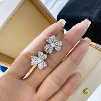 [Mystic]CLOVER COMOS DIAMOND EARRINGS SILVER