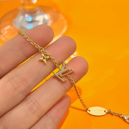 [Mystic]LOGO STAR MOTIF GOLD BRACELET