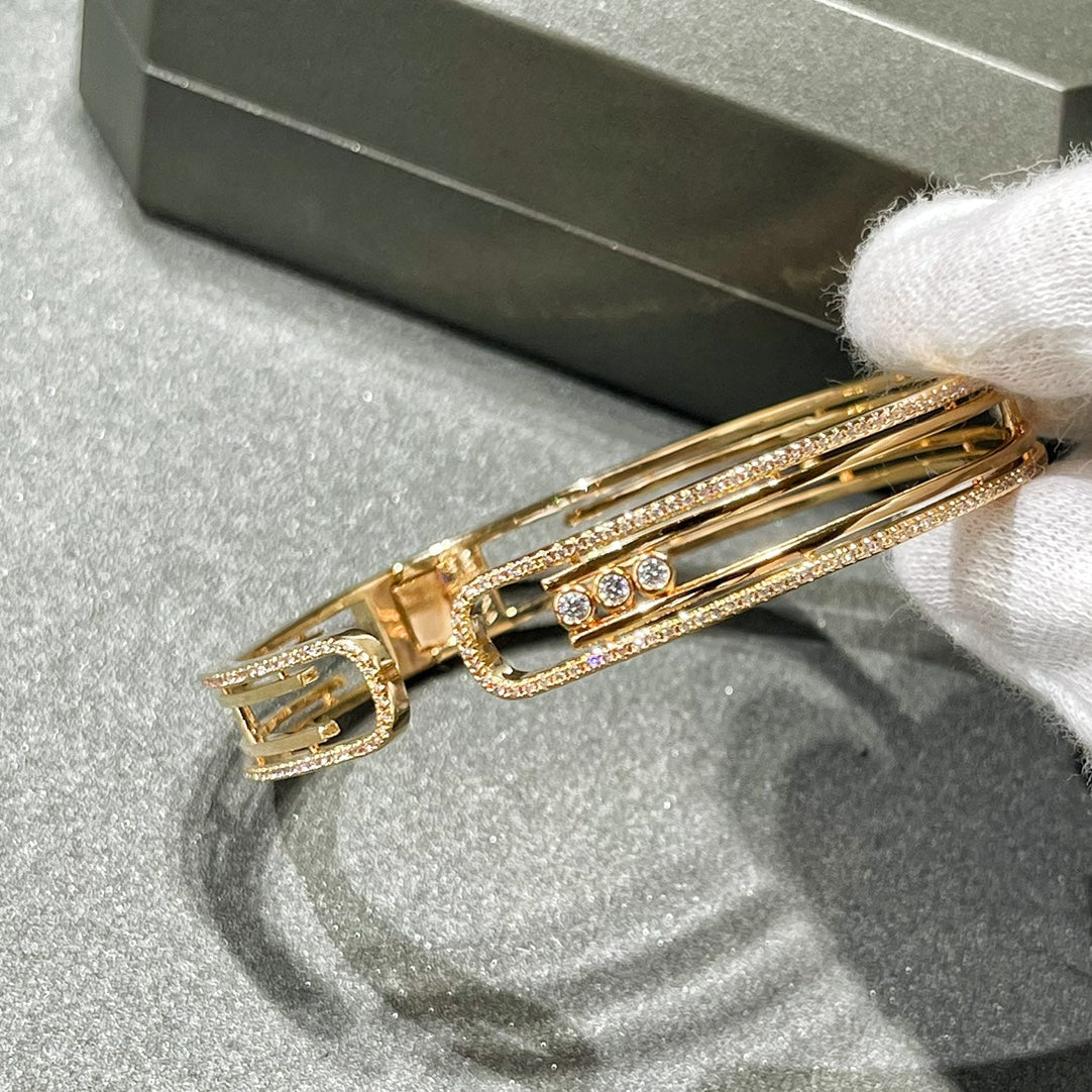 [Mystic JURI]MOVE 10TH PAVED DIAMOND BRACELET