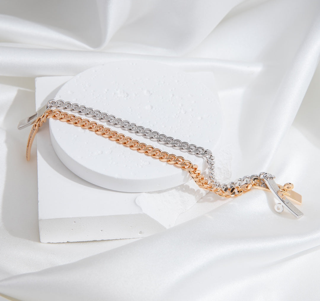 [Mystic]KELLY CHAIN SILVER DIAMOND BRACELET