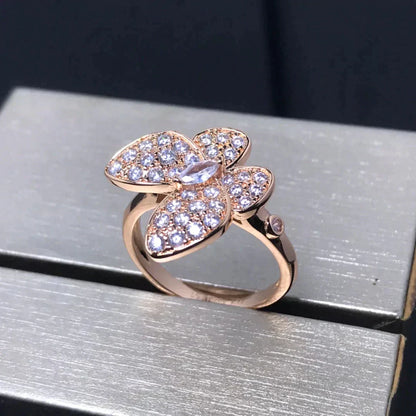 [Mystic]BUTTERFLY PINK GOLD DIAMOND RING