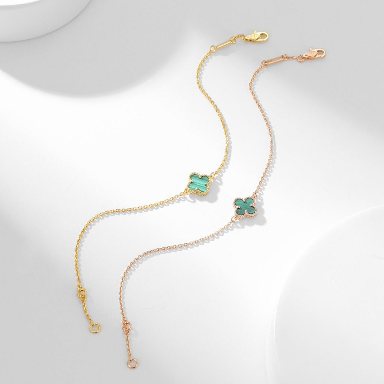 [Mystic]CLOVER BRACELET MALACHITE 1 MOTIF