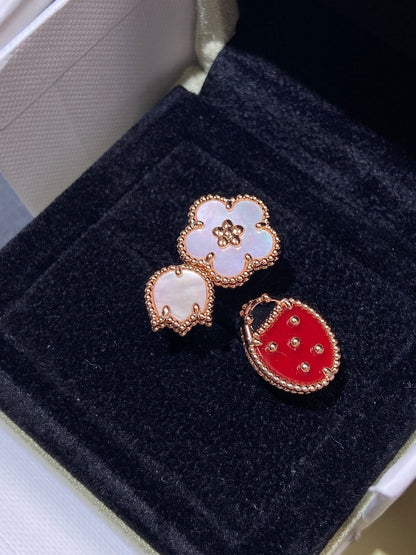 [Mystic]LUCKY 3 MOTIF ROSE GOLD RING