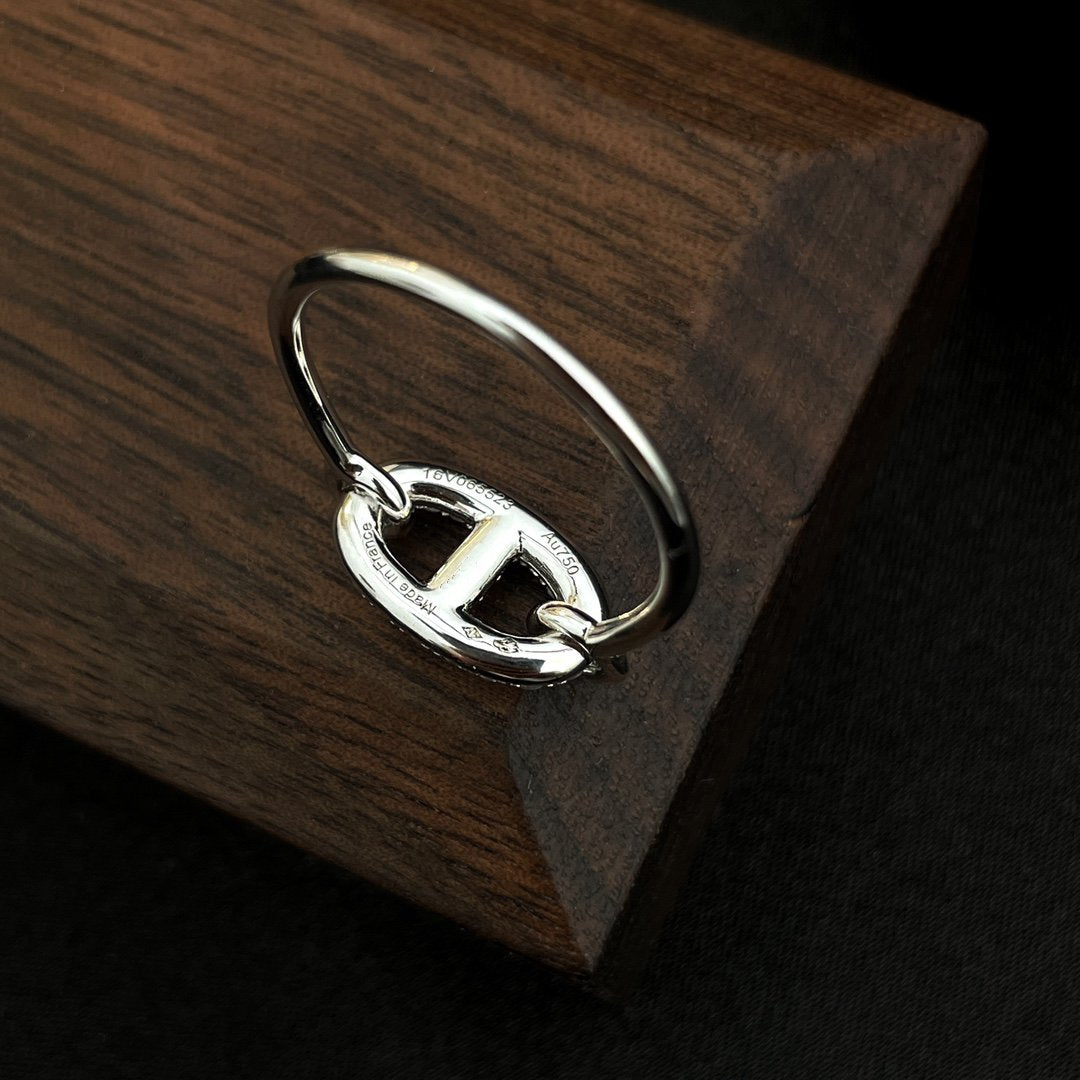 [Mystic]RONDE SMALL SILVER DIAMOND RING