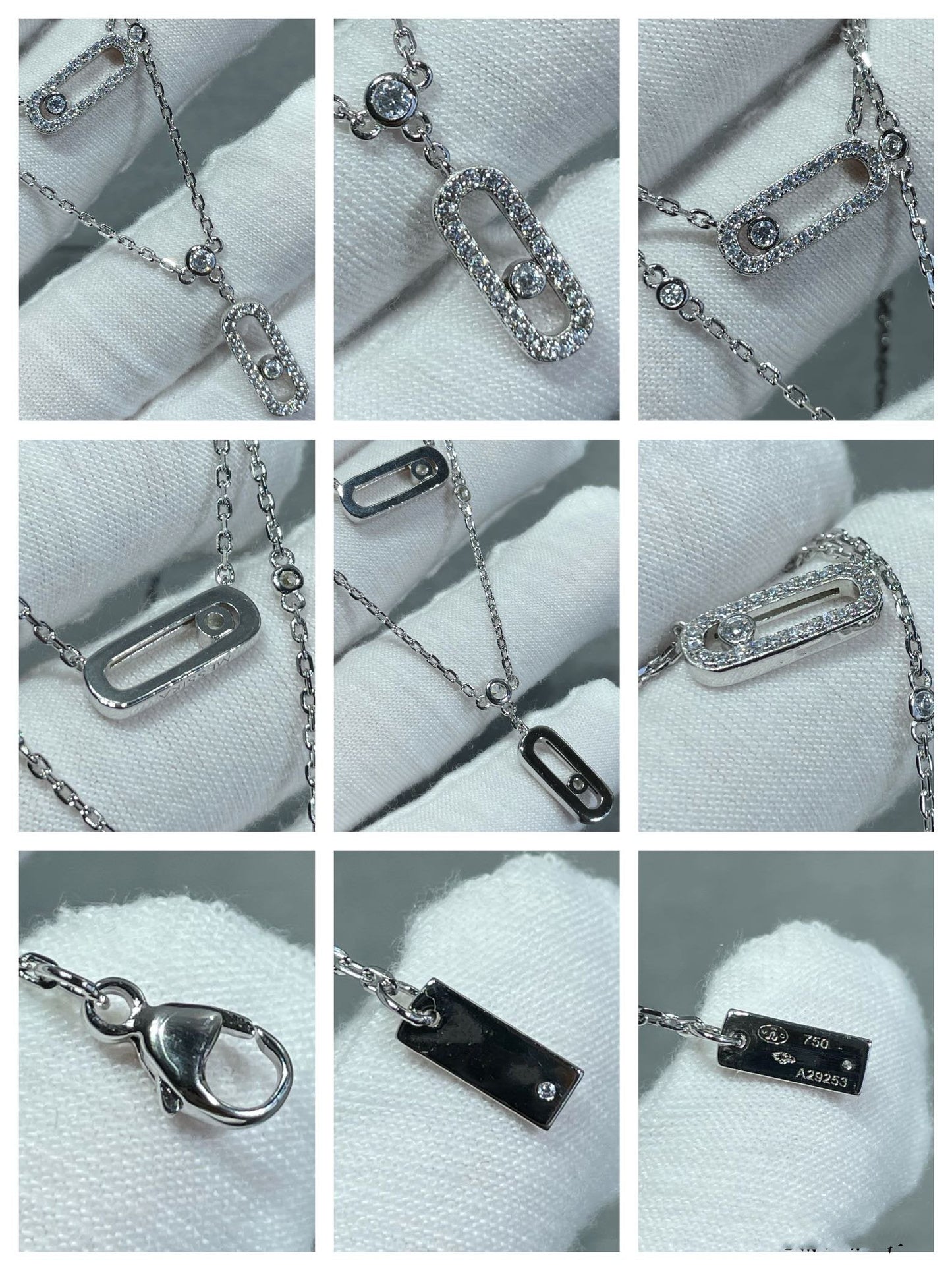 [Mystic JURI]MOVE 2 ROW DIAMOND NECKLACE