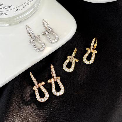 [Mystic]FORCE 10 FULL DIAMOND DROP EARRINGS MEDIUM MODEL
