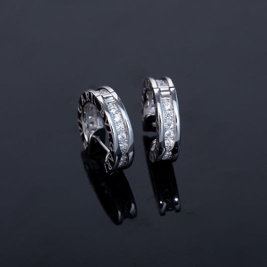 [Mystic]ZERO 1 MINI SILVER DIAMOND EARRINGS
