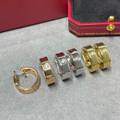 [Mystic]LOVE 5.5MM 1 DIAMOND EARRINGS