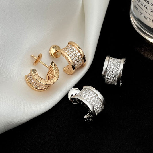 [Mystic]ZERO 1 DIAMOND PAVED EARRINGS