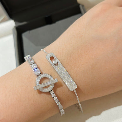 [Mystic JURI]MOVE CLASSIQUE DIAMOND PAVED BRACELET