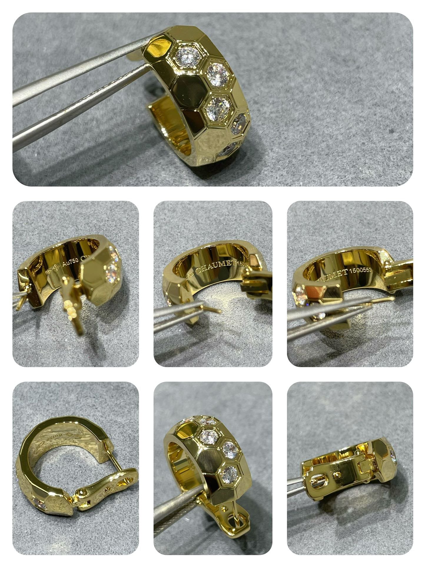 [Mystic]BEE LOVE DIAMOND HOOP EARRINGS