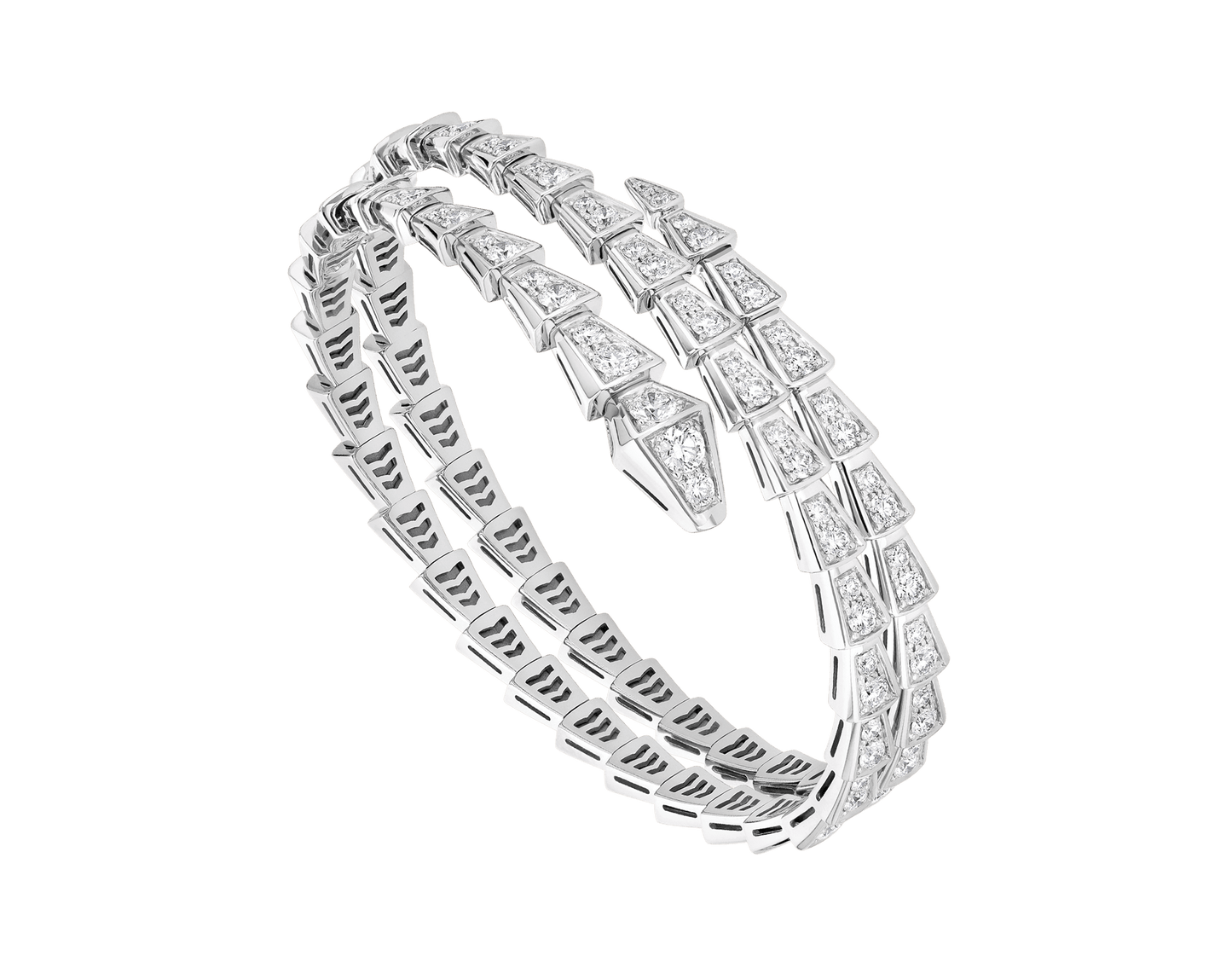 [Mystic]SERPENTI BRACELET SILVER DIAMOND DOUBLE ROW