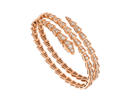 [Mystic]SERPENTI BRACELET PINK GOLD DIAMOND DOUBLE ROW