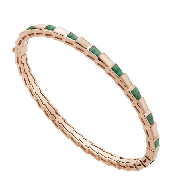 [Mystic]SERPENTI BRACELET PINK GOLD MALACHITE