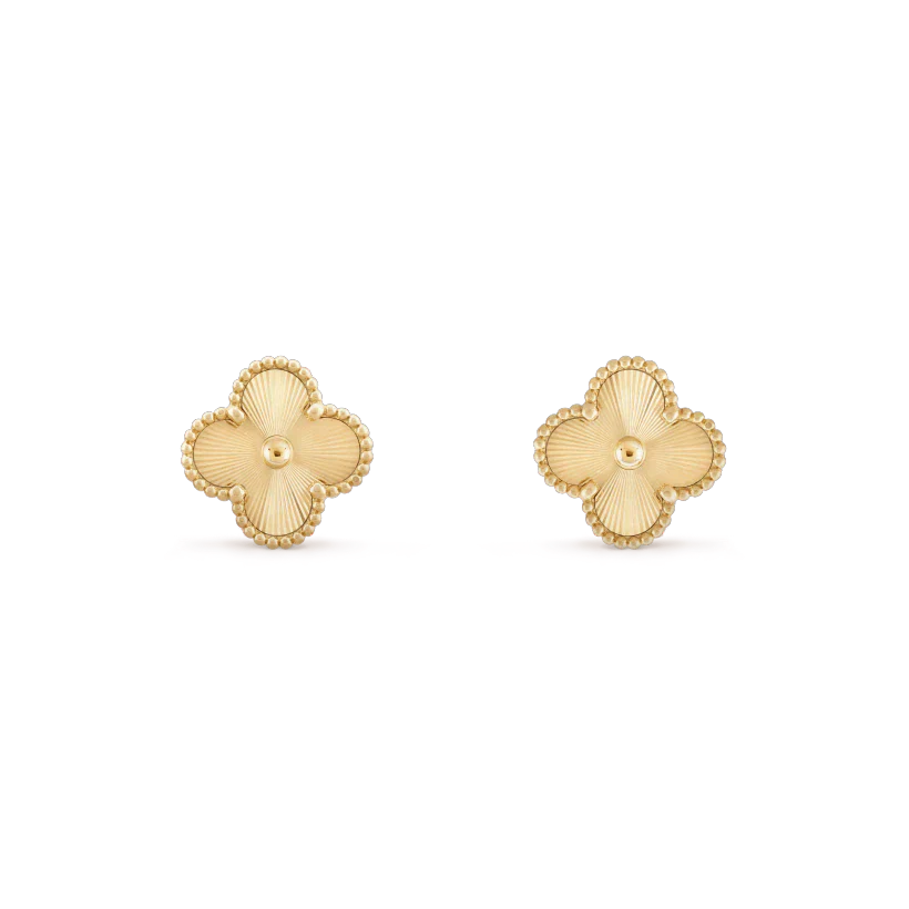 [Mystic]CLOVER MINI 9.5MM LASER EARRINGS
