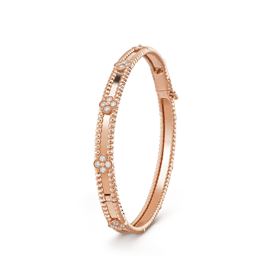 [Mystic]CLOVER BRACELET 4MM DIAMONDS