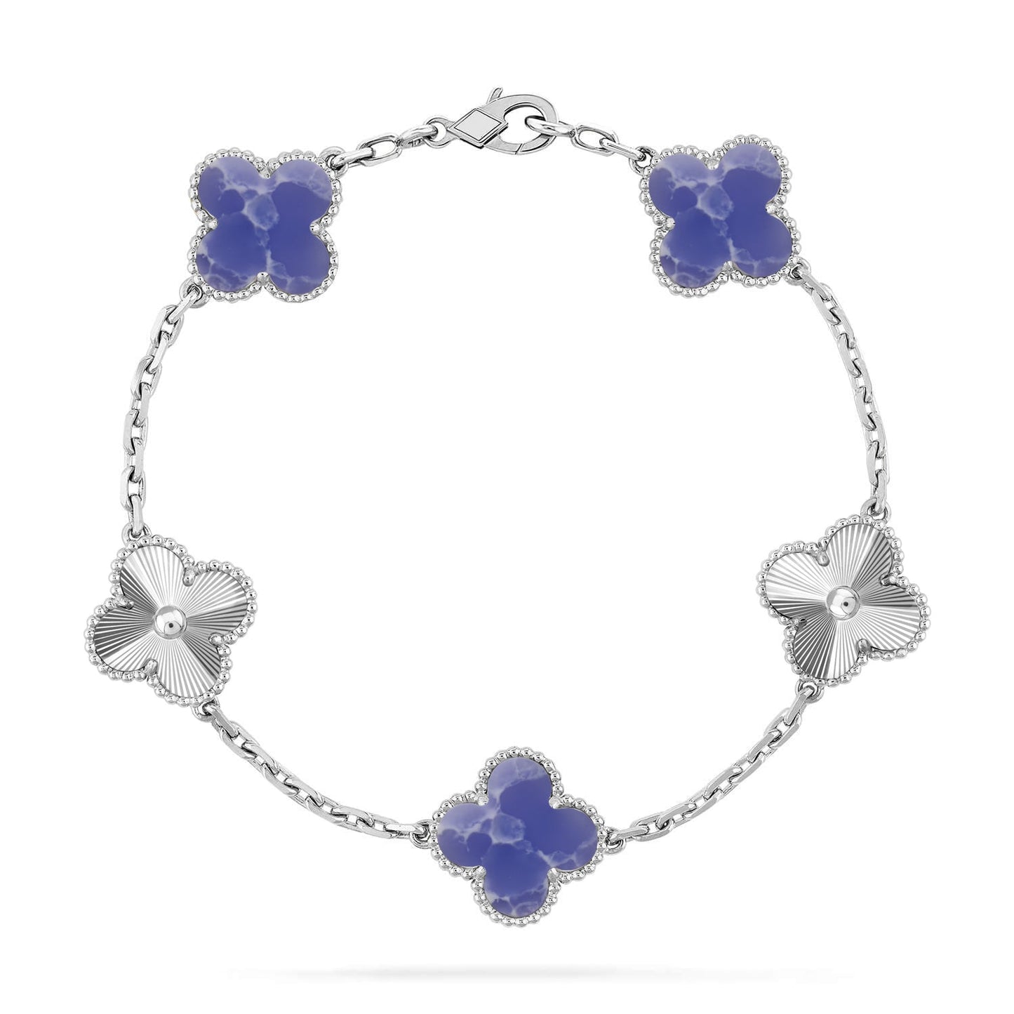 [Mystic-new]CLOVER 5 MOTIF BLUE VEINS BRACELET COLLECTION