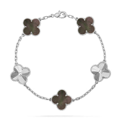 [Mystic-new] CLOVER 5 MOTIF GRAY MOP BRACELET COLLECTION