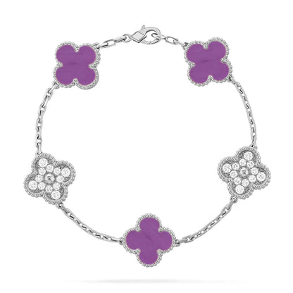 [Mystic-new] CLOVER 5 MOTIF VIOLET BRACELET COLLECTION